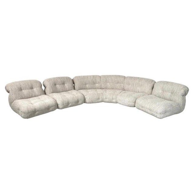 1970s Modular Seating in Beige, Italy, 1970, Set of 4 For Sale - Image 5 of 6