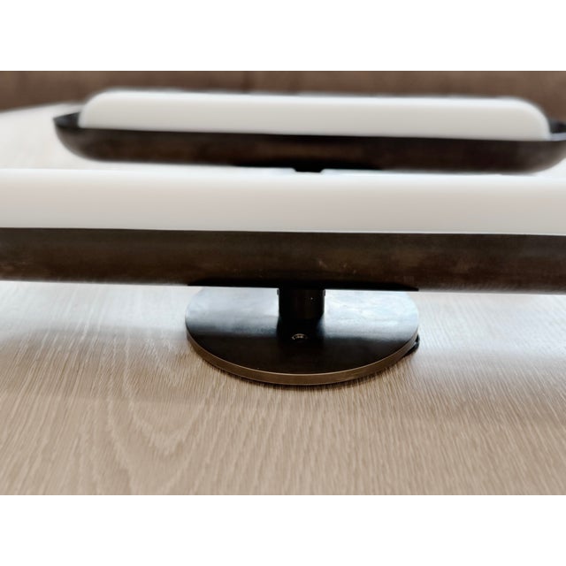 2010s Apparatus Studio Circuit 1 Sconces in Blackened Brass - Pair For Sale - Image 5 of 15