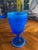 1 American Hobnail Blue Opalescent Westmoreland Style Goblet For Sale In Boston - Image 6 of 12