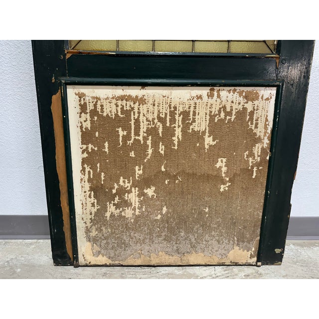 Antique Arts and Crafts Stained Glass Door For Sale - Image 11 of 12