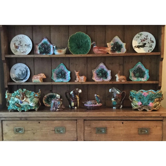 19th Century Majolica Bird Sarreguemines Plate For Sale In Austin - Image 6 of 6