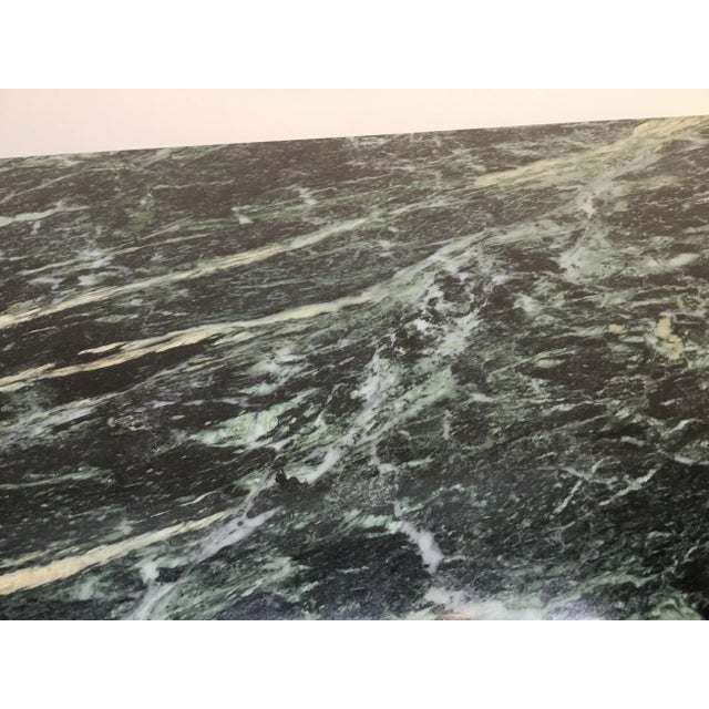 19th Century French Marble and Brass Two-Tier Table For Sale - Image 9 of 12