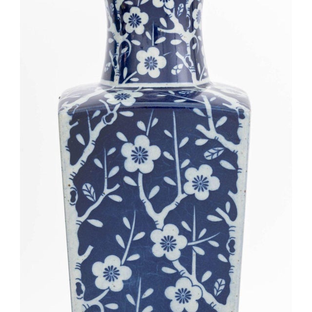 Chinese Blue & White Vases Mounted as Lamps, Pair For Sale - Image 4 of 6