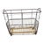 Authentic vintage French bakery cart made of metal with wooden slatted base and original industrial castors. Originally...