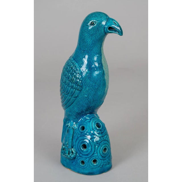 Early 19th Century Chinese Turquoise Parrot, Circa 1800 For Sale - Image 5 of 9