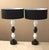 Wood Mid 20th Century Modern Frederick Cooper "Harlequin" Mid Century Modern Decorator Lamps - Pair For Sale - Image 7 of 9