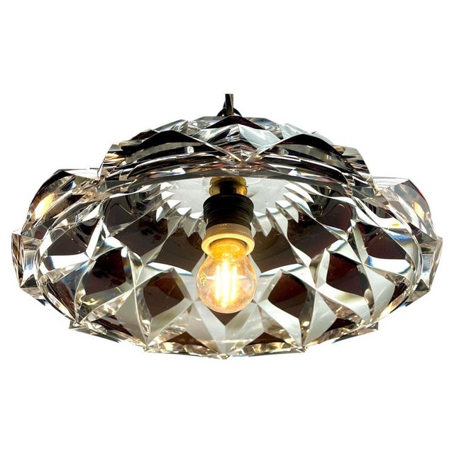 Art Nouveau Hanging Lamp from Val Saint Lambert, 1930s For Sale - Image 4 of 18