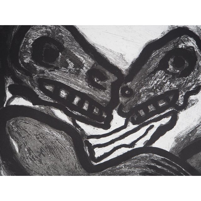 Bengt Lindstrom, Couple of Primitive Creatures, Original Signed Engraving For Sale - Image 7 of 8