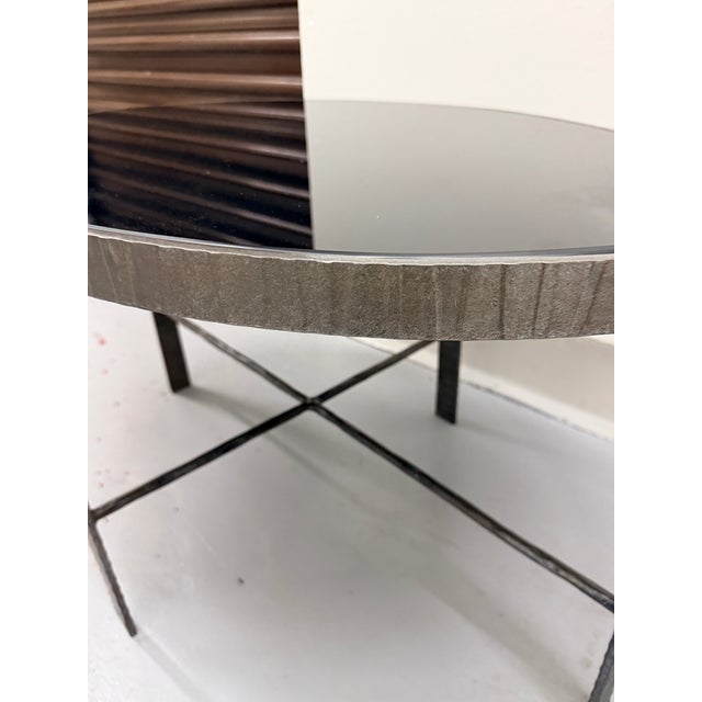 Glass Ward Bennett Black Glass Coffee Table For Sale - Image 7 of 9