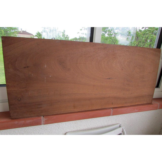 Wood Low Relief Panel in African Carved Wood, 1970s For Sale - Image 7 of 8