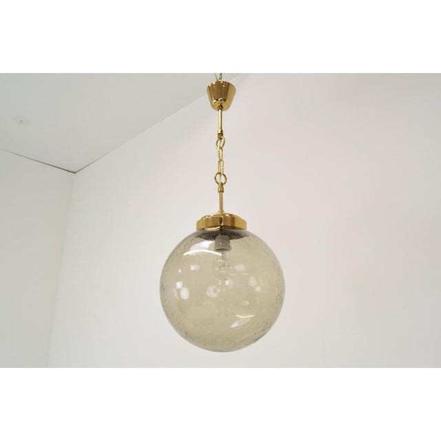 Large Vintage Glass Pendant from Kamenicky Senov, 1970s For Sale - Image 6 of 14