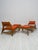 Vintage Hunting Lounge Chairs with Ottomans by Heinz Heger for PGH Annaberg-Buchholz, 1960s, Set of 4 For Sale - Image 4 of 17