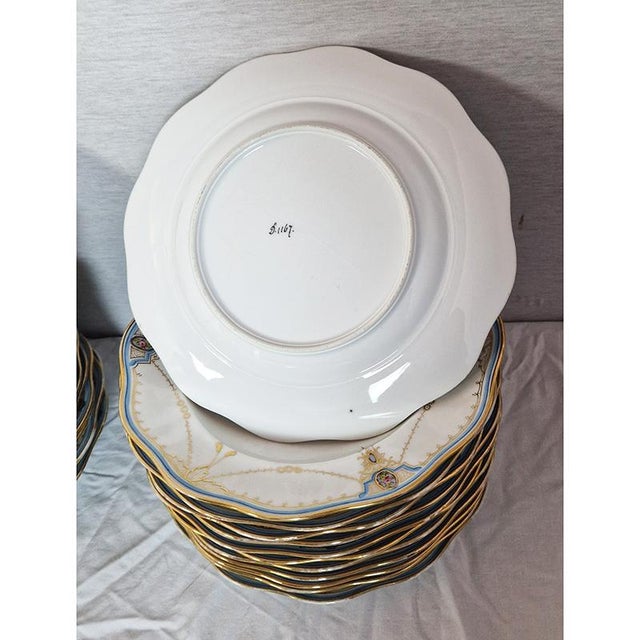 Decorated Porcelain Tableware, 1890s, Set of 60 For Sale - Image 17 of 18
