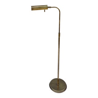Mid 20th Century Brass Pharmacy Floor Lamp by Frederick Cooper For Sale