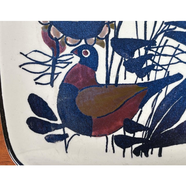 Mid-Century Modern Danish Porcelain Tenera Bowl with Bird Design by Kari Christensen for Aluminia Royal Copenhagen, 1960s For Sale - Image 12 of 18
