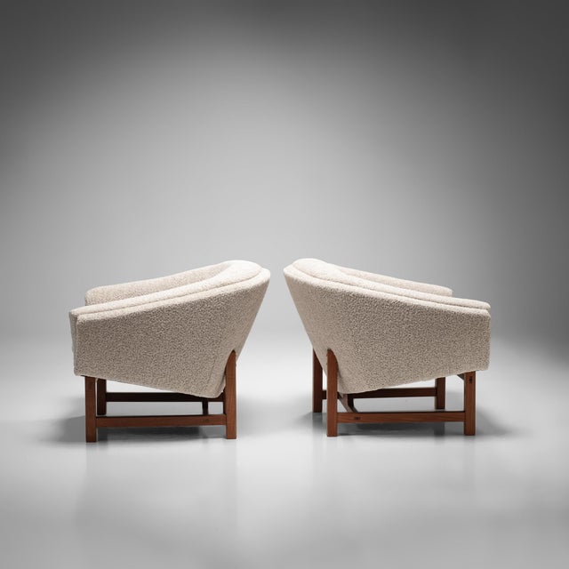 1960s Model 1200 Corona Lounge Chairs by Lennart Bender for Ulferts, Sweden, 1960s, Set of 2 For Sale - Image 5 of 17