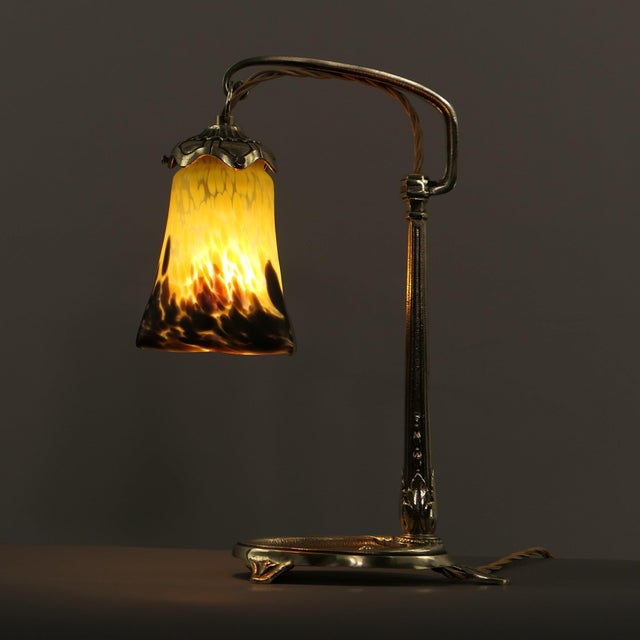 Black Table Lamp from Charles Ranc, France, 1910s For Sale - Image 8 of 13