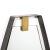 Mid-Century Modernist Black Enameled Bronze Frame & Brushed Brass Mirror For Sale - Image 10 of 11