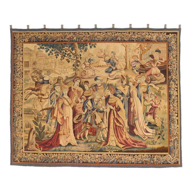 Antique French Tapestry, 07'08 X 08'11 For Sale