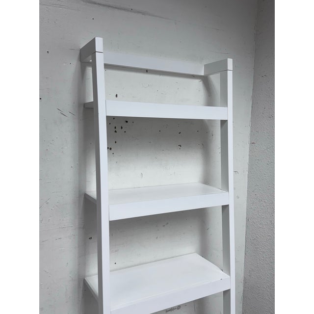 2010s Crate & Barrel Sawyer Leaning Bookshelf For Sale - Image 5 of 12
