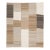 Contemporary Minimalist Neutral Patchwork Wool Kilim Rug Wabi-Sabi Handmade For Sale