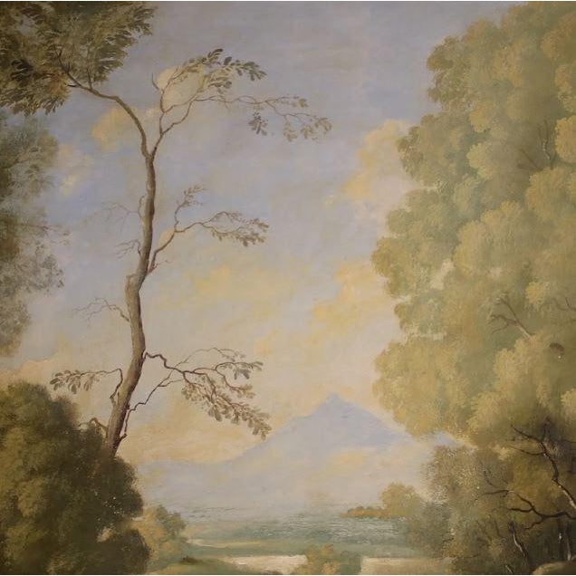 Mid-Century Modern Large Italian Painting From the Mid-20th Century 1952 - Unsigned For Sale - Image 3 of 11