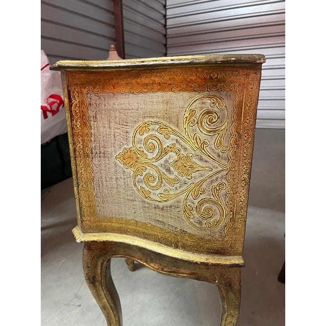 Italian Florentine Nightstands Pair For Sale - Image 11 of 11