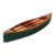 Mid-Century Handmade Wooden Canoe Model For Sale