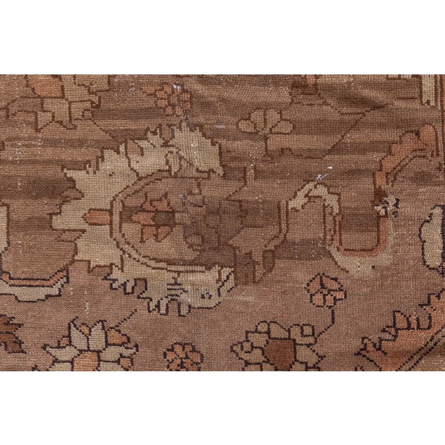 Fine Antique Persian Malayer Handmade Wool Rug For Sale - Image 4 of 4