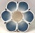 Beautiful six petal flower design in gradually fading intensity of blue by Villeroy & Boch. These lovely candle holders...