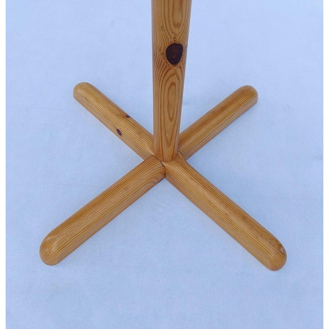 Mid-Century Coat Hanger in Pine attributed to Reiner Daumiller, Sweden, 1980s For Sale - Image 6 of 7
