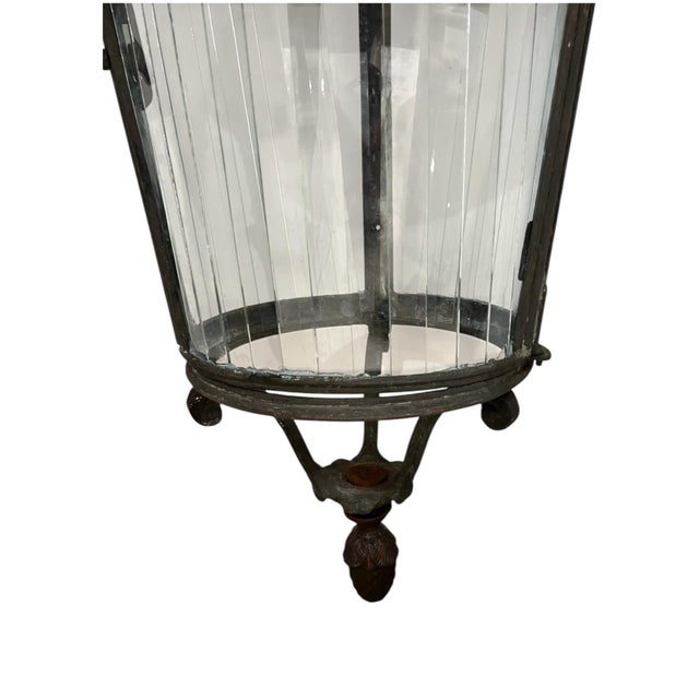 18th Century Venetian Bronze Large Lantern For Sale - Image 4 of 5
