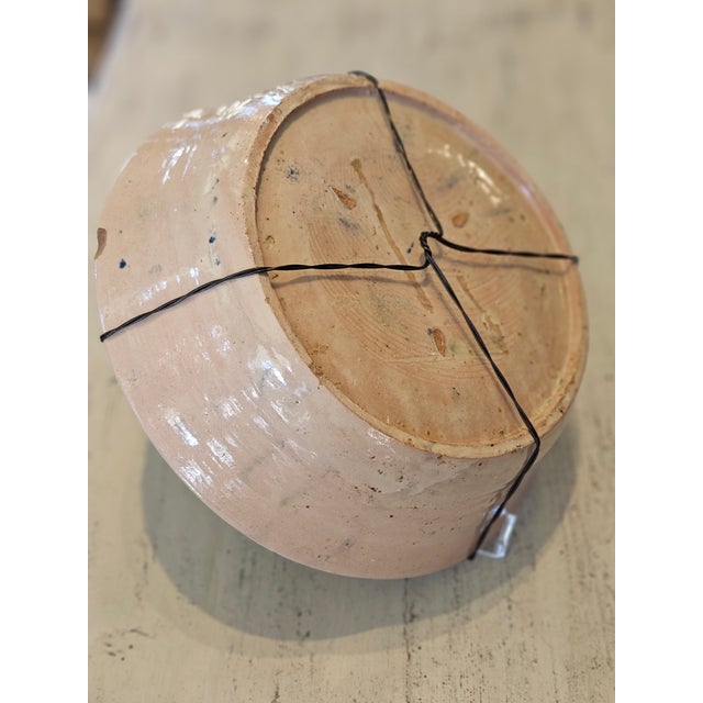 Rustic European Mid 19th Century Spanish Ceramic Fajalauza Bowl From Granada For Sale - Image 3 of 7