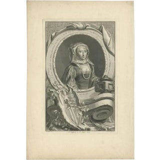 Portrait of Anna of Saxony, 1757, Paper For Sale