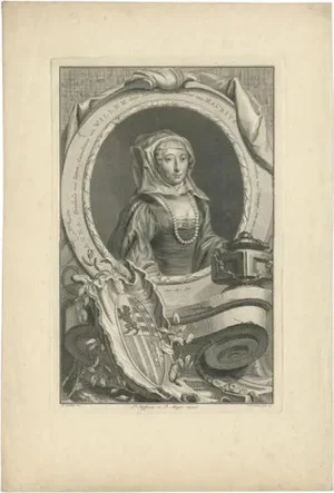 Portrait of Anna of Saxony, 1757, Paper
