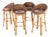 Vintage Bar Stools in Rush and Rattan, 1970s, Set of 4 For Sale