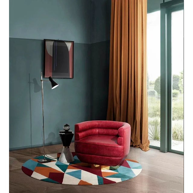 Metal Loren Armchair by Essential Home For Sale - Image 7 of 9