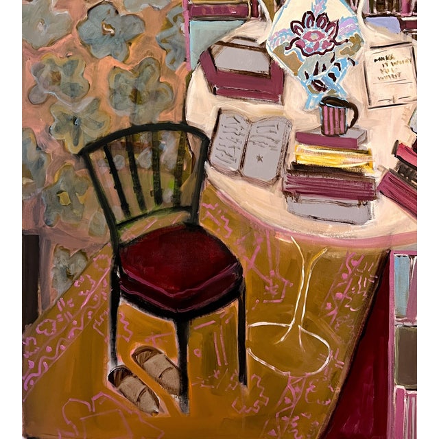 2020s Expressionist Original Artwork "She's Well Read Too" by Shann Spishak For Sale - Image 5 of 8