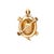 Vintage 14k Yellow Gold Diamond Figural Turtle Brooch Pin Pendant For Sale - Image 4 of 6