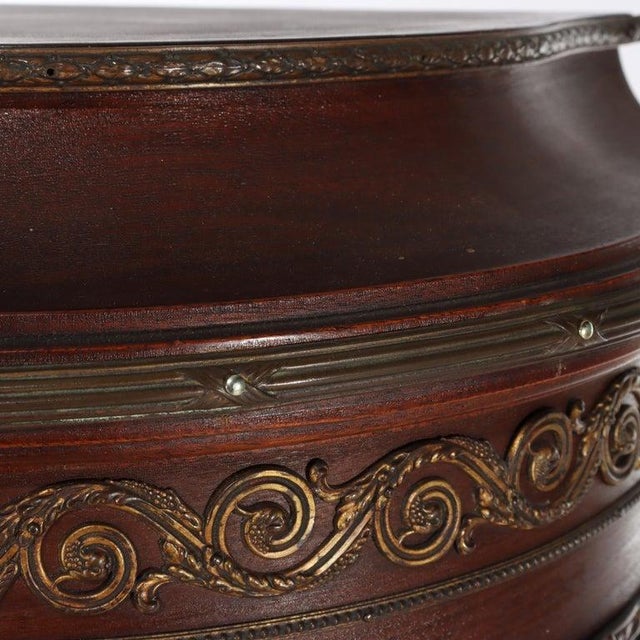 Antique French Mahogany & Ormolu Vitrine With Vernis Martin Panels Circa 1890 For Sale - Image 6 of 12