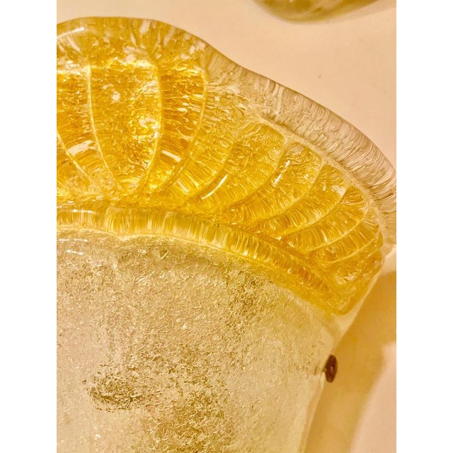 Vintage Glass Murano Wall Lights from La Murina, 1980, Set of 2 For Sale - Image 6 of 12