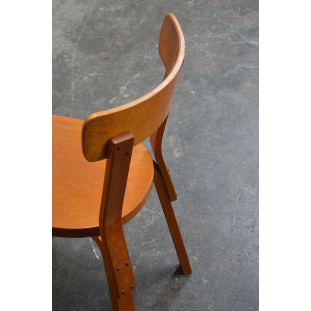 Brown Alvar Aalto Model 69 Bentwood Side Chair For Sale - Image 8 of 10
