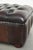Brown English Chesterfield Cowhide Ottoman with Colors For Sale - Image 8 of 10