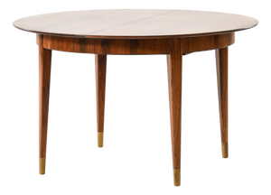 Vintage Dining Table in Brass and Rosewood by Ernst Kühn, 1950s