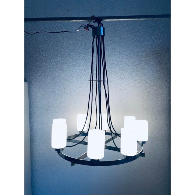 Vintage 8-Light Chandelier, 1970s For Sale - Image 11 of 16