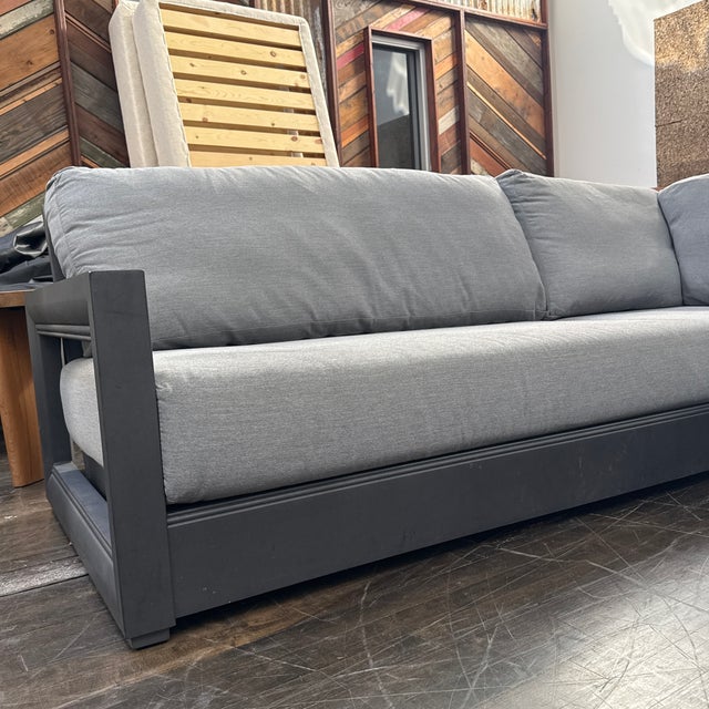 David Sutherland + John Hutton for Restoration Hardware Costa Aluminum Left-Arm L-Sectional, Outdoor For Sale - Image 11 of 12