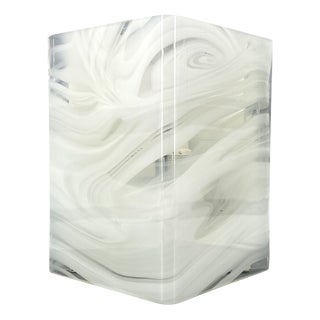 Postmodern Murano Glass Wall Lamp with Chrome Details, Italy, 1980s For Sale