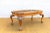 Wonderful chippendale coffee table made of solid pine wood and a brass tray with pine wood frame. It also has brass...