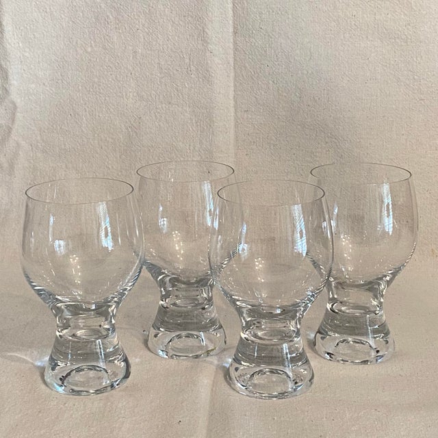 Glass Gina Water Goblets by Bohemia Crystal-Crystalex - Set of 4 For Sale - Image 7 of 7