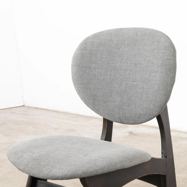 1960s Danish Wooden Chair with Upholstered Seat and Back For Sale - Image 12 of 12